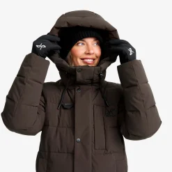 Scenic Insulated Long Parka Damen Espresso
