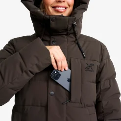 Scenic Insulated Long Parka Damen Espresso