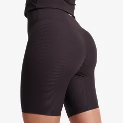 Shape Ribbed Biker Shorts Damen Espresso