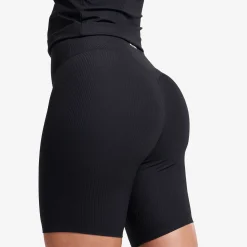 Shape Ribbed Biker Shorts Damen Black