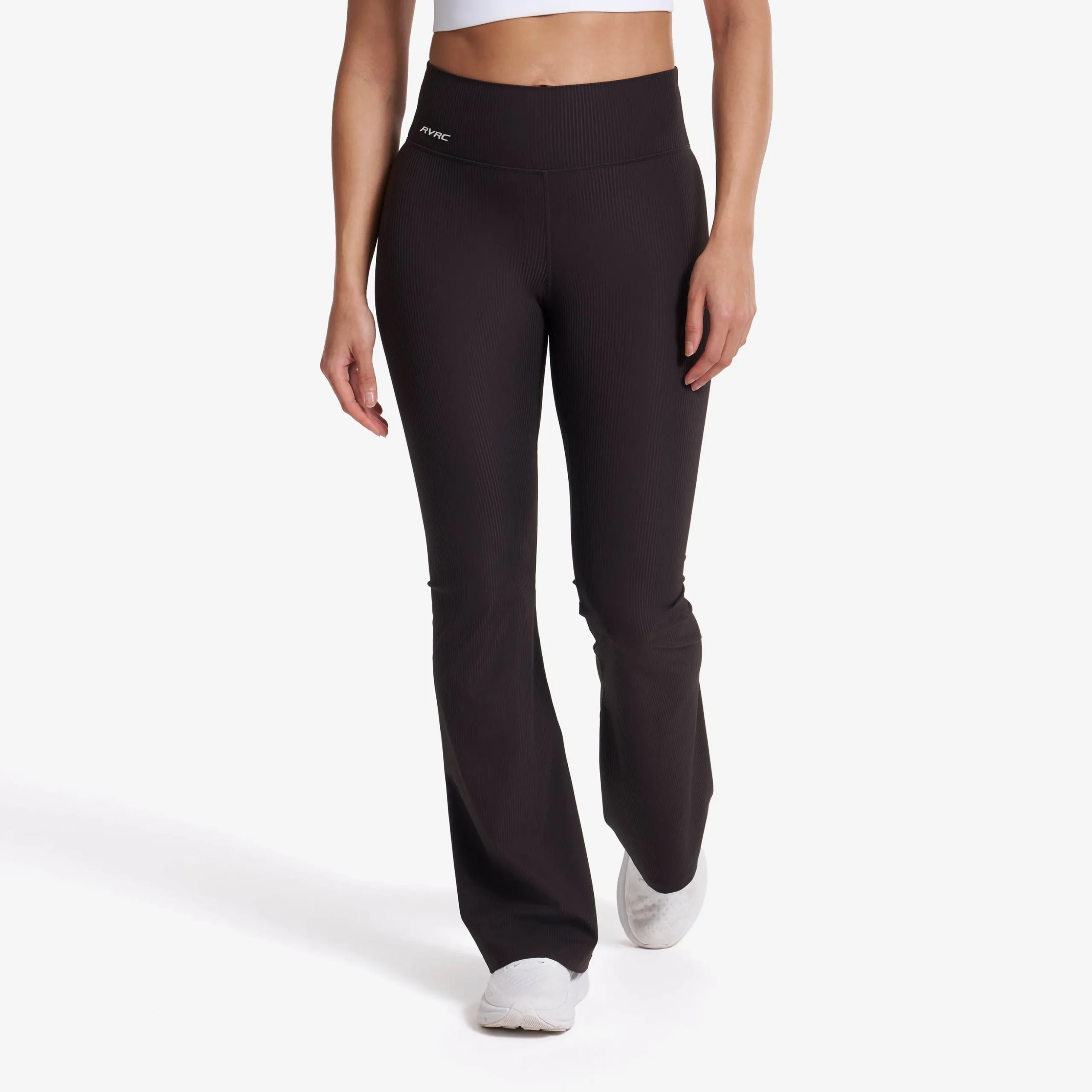 Shape Ribbed Flare Leggings Damen Espresso