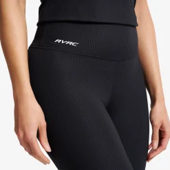 Shape Ribbed Leggings Damen Black