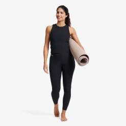 Shape Ribbed Leggings Damen Black