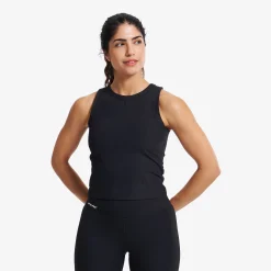 Shape Ribbed Tank Top Damen Black