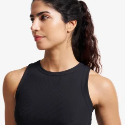 Shape Ribbed Tank Top Damen Black