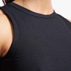Shape Ribbed Tank Top Damen Black