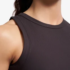 Shape Ribbed Tank Top Damen Espresso
