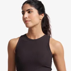 Shape Ribbed Tank Top Damen Espresso