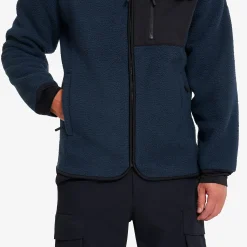 Sherpa Full-zip Fleece Jacket Herren Deep Navy