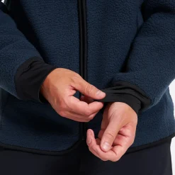 Sherpa Full-zip Fleece Jacket Herren Deep Navy