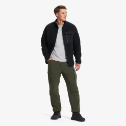Sherpa Full-zip Fleece Jacket Herren Black