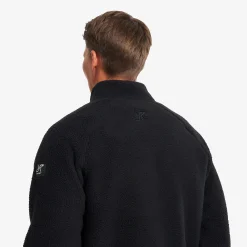 Sherpa Full-zip Fleece Jacket Herren Black