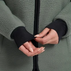Sherpa Hoodie Damen Balsam Green