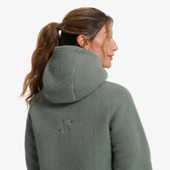 Sherpa Hoodie Damen Balsam Green