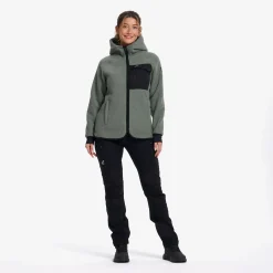 Sherpa Hoodie Damen Balsam Green