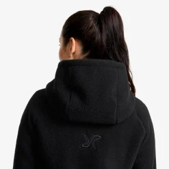 Sherpa Hoodie Damen Caviar