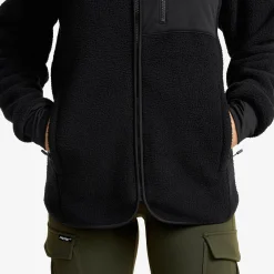 Sherpa Hoodie Damen Caviar