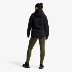 Sherpa Hoodie Damen Caviar