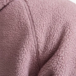 Sherpa Hoodie Damen Dusty Mauve