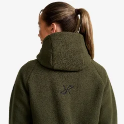 Sherpa Hoodie Damen Forest Night