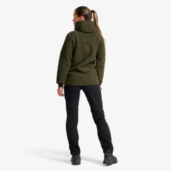 Sherpa Hoodie Damen Forest Night