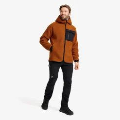 Sherpa Hoodie Herren Caramel Café