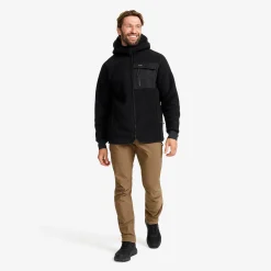 Sherpa Hoodie Herren Caviar