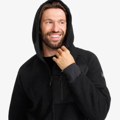 Sherpa Hoodie Herren Caviar