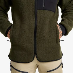 Sherpa Hoodie Herren Forest Night