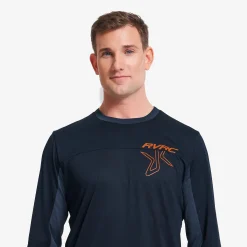 Shred Long-sleeved MTB Jersey Herren Deep Navy/Insignia Blue