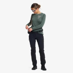 Shred Long-sleeved MTB Jersey Damen Balsam Green/Shadow