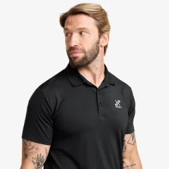 Stream Polo Shirt Herren Black