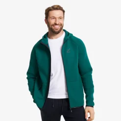Street Scuba Full-zip Hoodie Herren Deep Teal