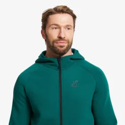 Street Scuba Full-zip Hoodie Herren Deep Teal