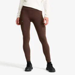 Summit Pocket Tights Damen Seal Brown