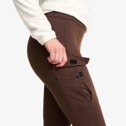 Summit Pocket Tights Damen Seal Brown