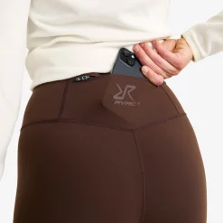 Summit Pocket Tights Damen Seal Brown