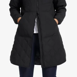 Tapa Long Quilt Jacket Damen Black