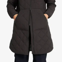 Tapa Long Quilt Jacket Damen Espresso