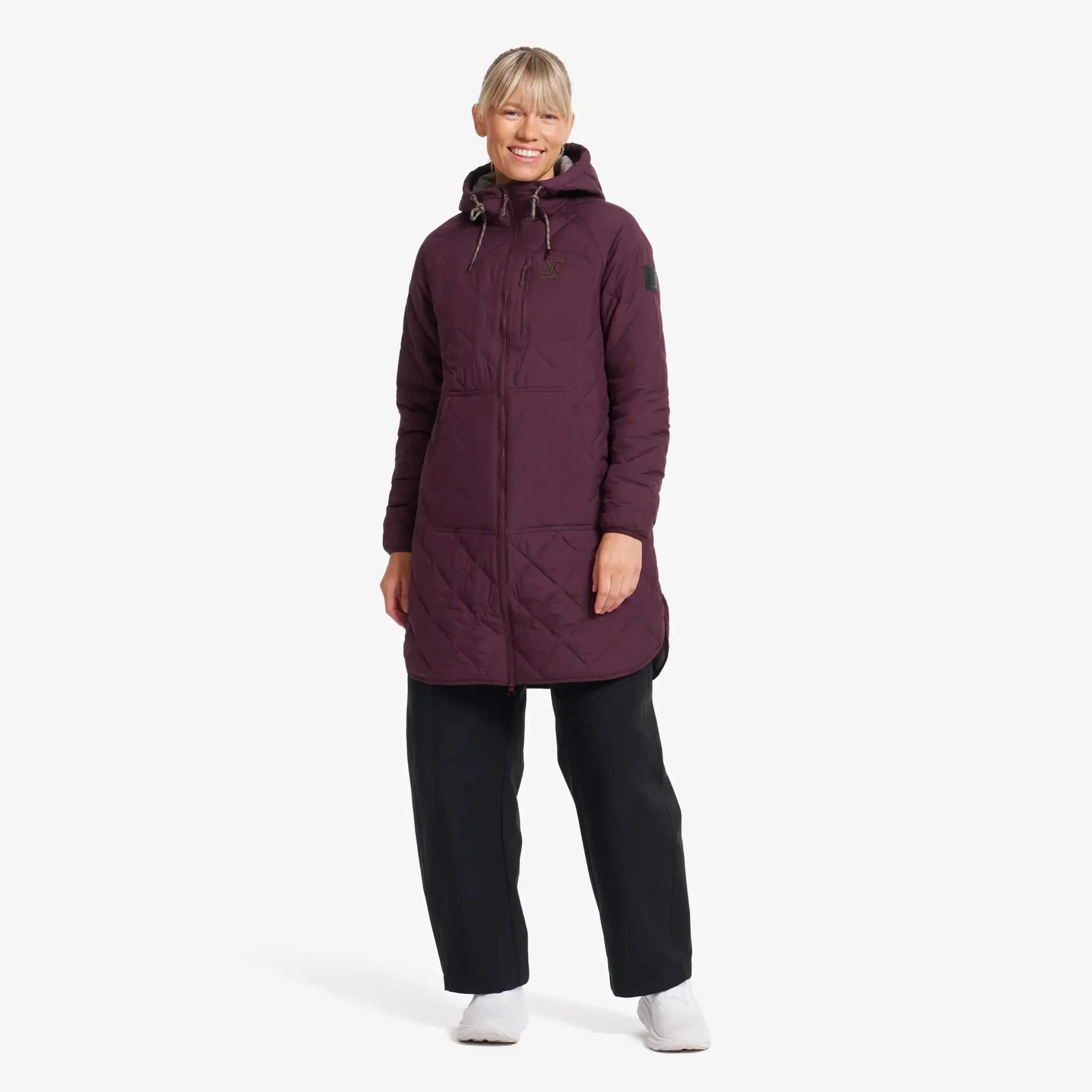Tapa Long Quilt Jacket Damen Winetasting