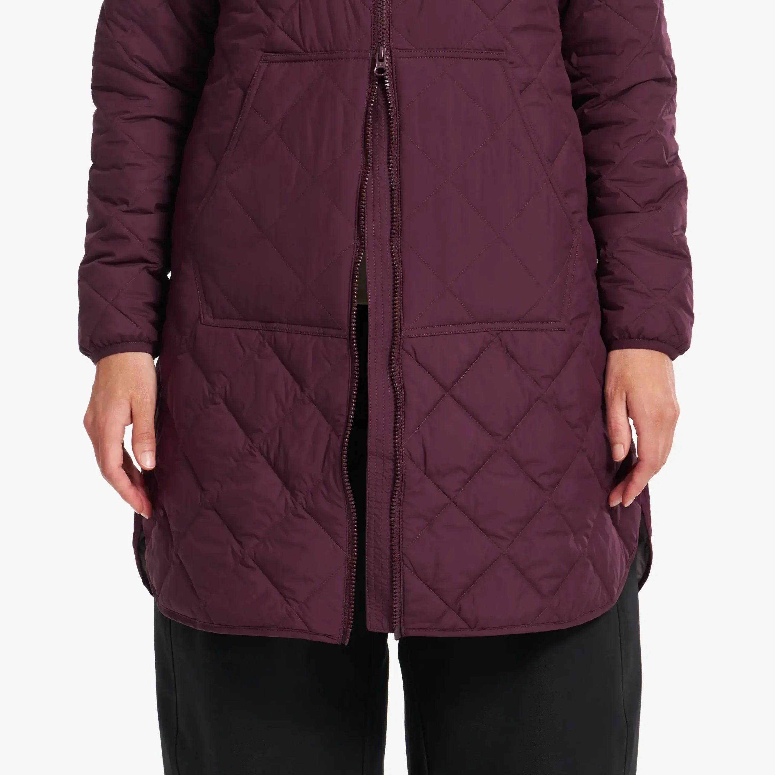 Tapa Long Quilt Jacket Damen Winetasting