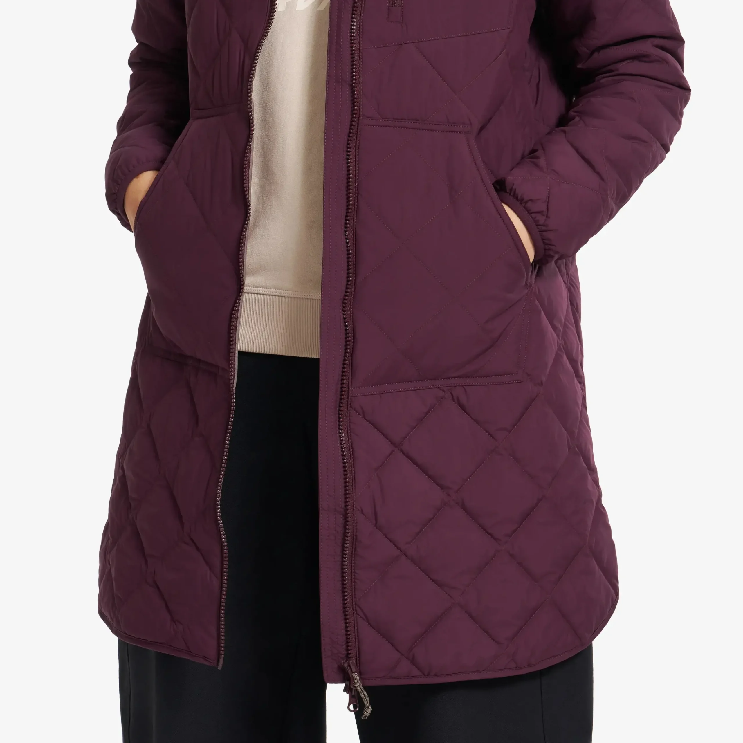 Tapa Long Quilt Jacket Damen Winetasting