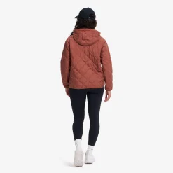 Tapa Quilt Insulated Jacket Damen Pink Mahogany