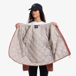 Tapa Quilt Insulated Jacket Damen Pink Mahogany