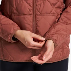 Tapa Quilt Insulated Jacket Damen Pink Mahogany