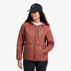 Tapa Quilt Insulated Jacket Damen Pink Mahogany