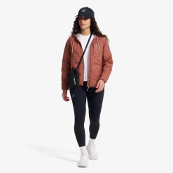 Tapa Quilt Insulated Jacket Damen Pink Mahogany