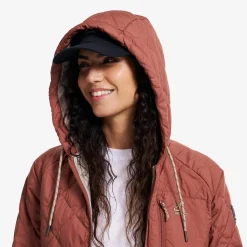 Tapa Quilt Insulated Jacket Damen Pink Mahogany