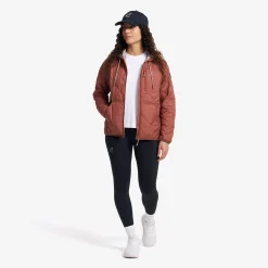 Tapa Quilt Insulated Jacket Damen Pink Mahogany