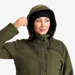Trace Silent Softshell Jacket Damen Deep Depths